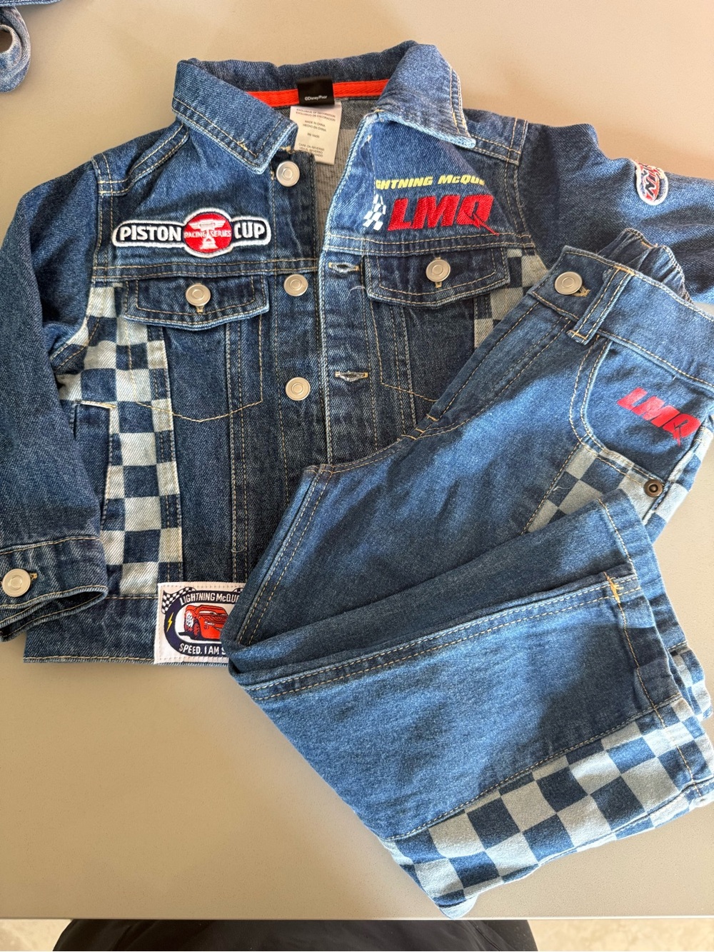 Disney Lightning McQueen Denim Jacket & Pants Set - Blue